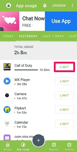 vérifier le temps d'écran sur Android 