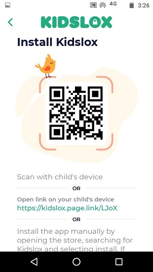 installer Kidslox sur l'iPhone des enfants
