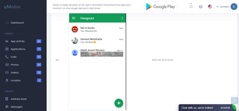comment espionner les activités de Google Hangouts