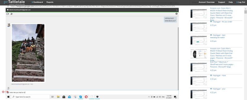 espionner les hangouts sur PC