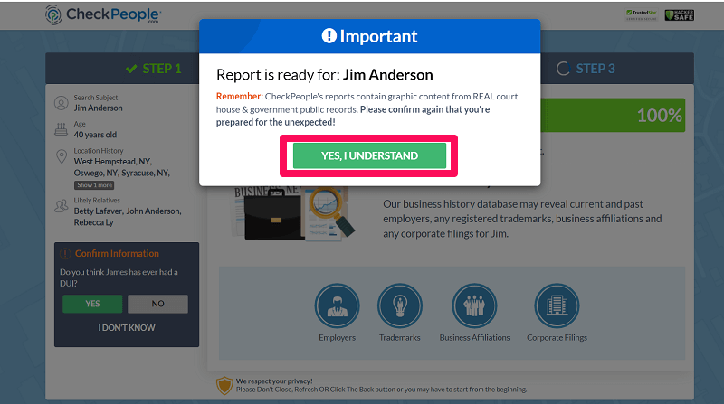 Le rapport est prêt