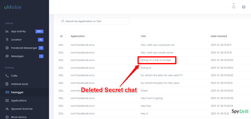 Chat secret supprimé