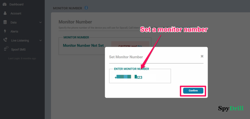 Définir le numéro du moniteur