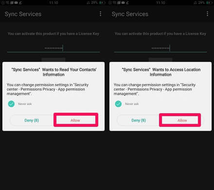 donner les permissions à flexispy