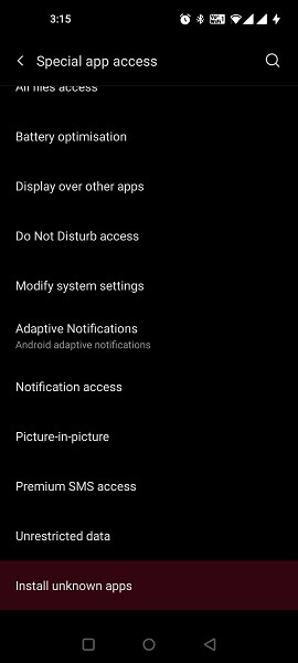 installer des applications inconnues
