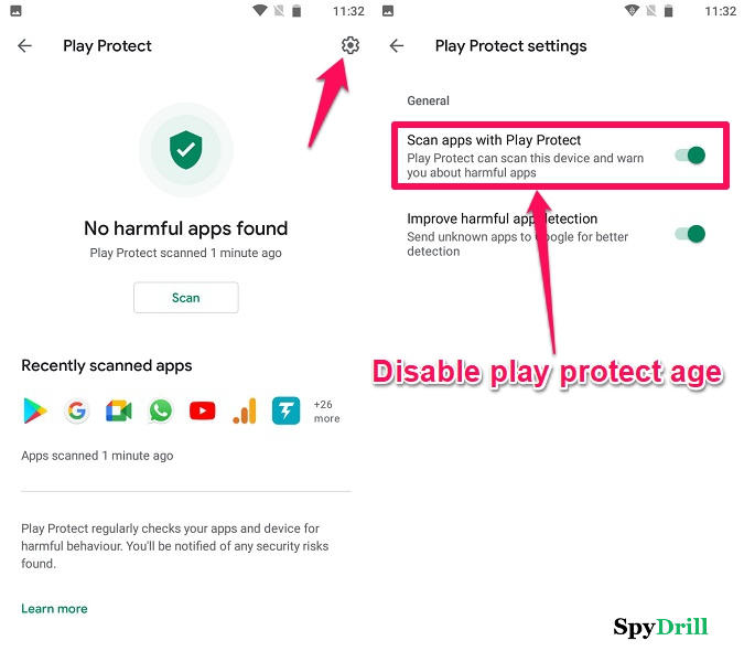 désactiver les paramètres de protection de lecture