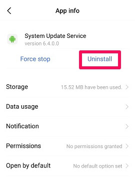désinstaller l'application espion