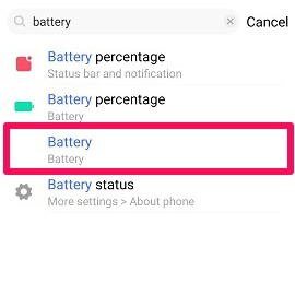 possibilité de batterie