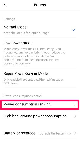 classement de la consommation d'énergie