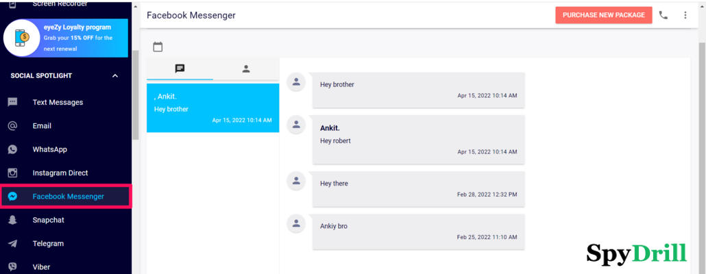 pirater les messages facebook