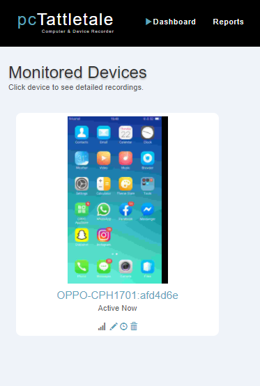 device to be monitored