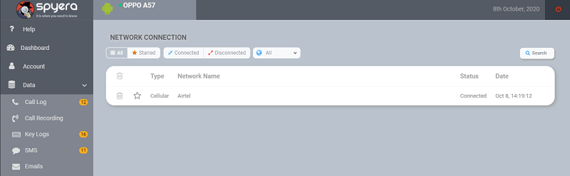 fonctionnalité de connexion réseau