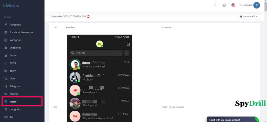 mot de passe skype