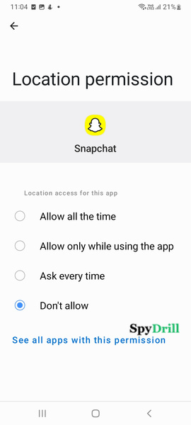 arrêter le partage de position snapchat
