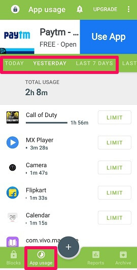 limiter le temps d'écran sur Android avec blocage